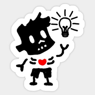 Idea Zombie Boy. Sticker